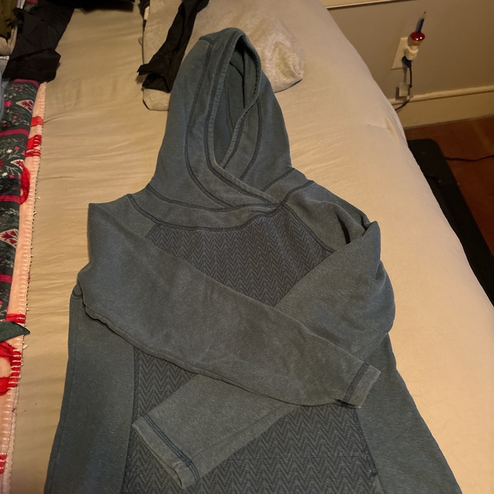 Prana Men's Teal Hooded Sweater